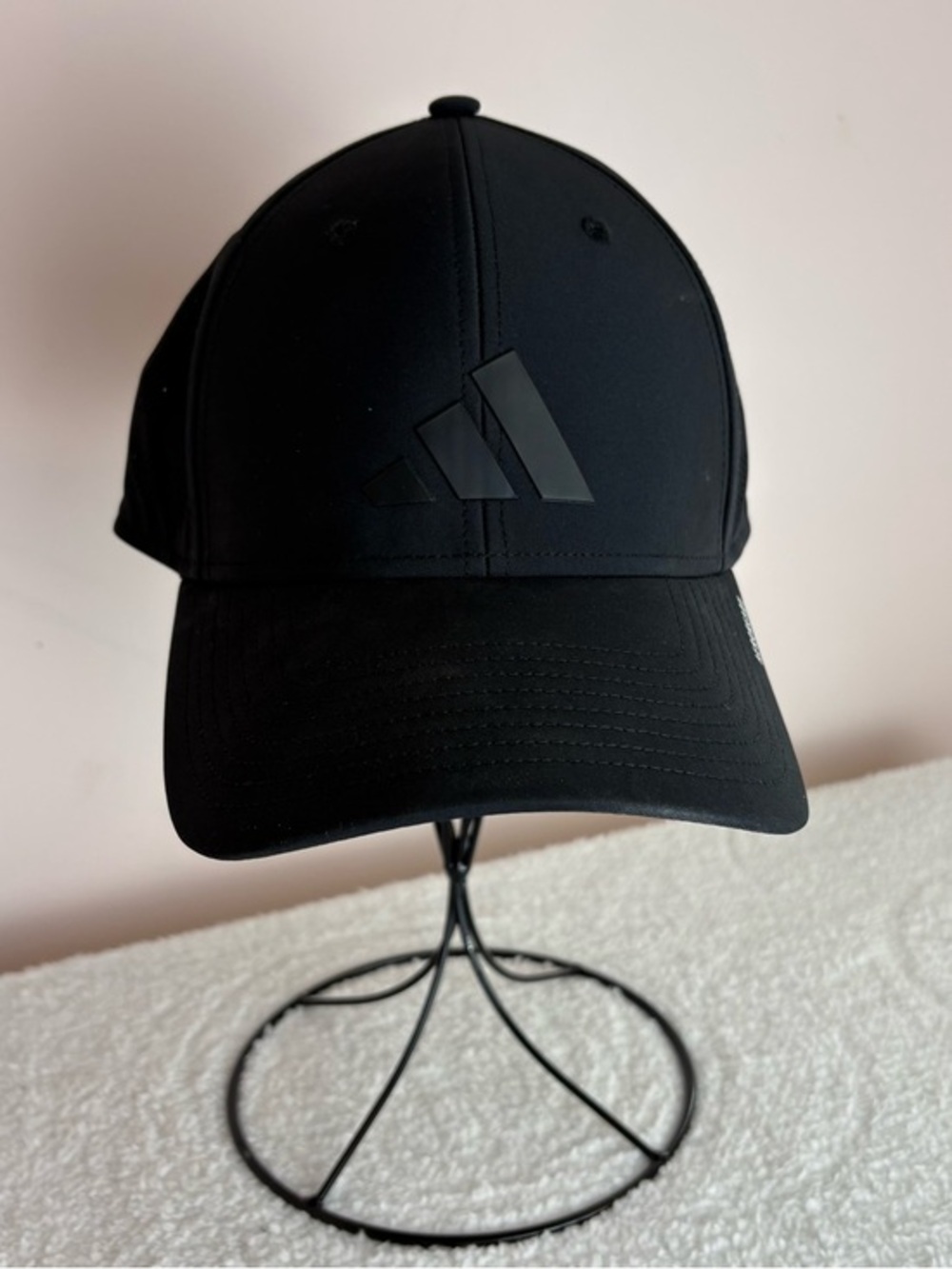 adidas Black AEROREADY Structured Athletic Baseball Hat Sporty Cap RN90288